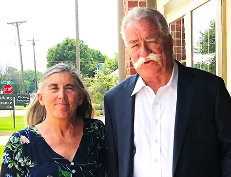 Deborah and Wade Fathree, Claremore Attorneys — outdoor portrait.